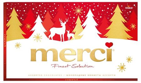 Набор конфет Merci шоколадное ассорти Германия, 400 г
