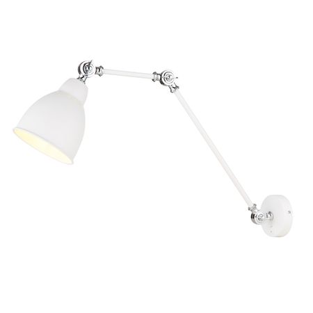 Бра Arte Lamp Braccio E27 60 Вт 220 В белое IP20 (A2055AP-1WH) бра arte lamp e27 60 вт 220 в белое ip20 a5029ap 1ss