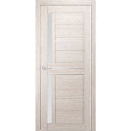 Дверь межкомнатная Квадро 11 700х2000 мм финишпленка ясень арктический со стеклом