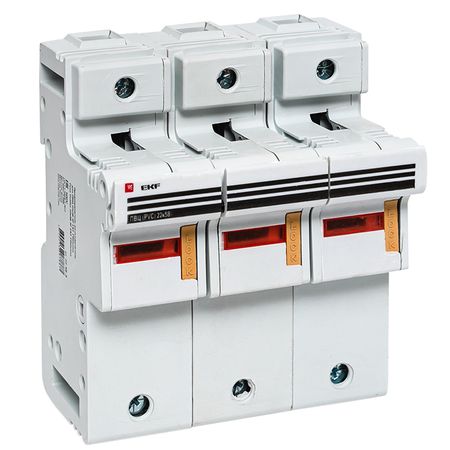 Предохранитель-разъединитель EKF PROxima 3P 125А 50 кА 500 В на DIN-рейку с индикацией (pr-22-58-3) держатель предохранителей dqlzv 1808 2410