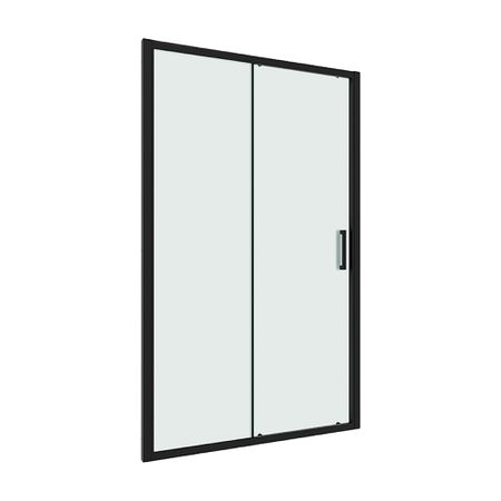 Душевая дверь Ulitka Safari стекло матовое 120х195 см профиль черный 6 мм раздвижная (74104147)