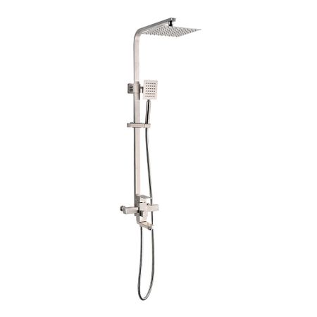Душевая система ARGOtech Hard с верхним душем с лейкой со смесителем сталь (35-05/C HARD)
