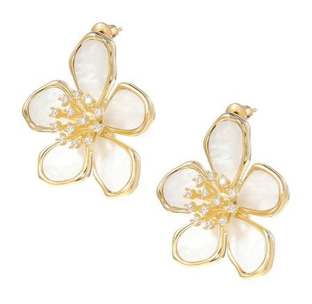 Ronda Earrings E41/2з plain studio серьги right angled earrings gold
