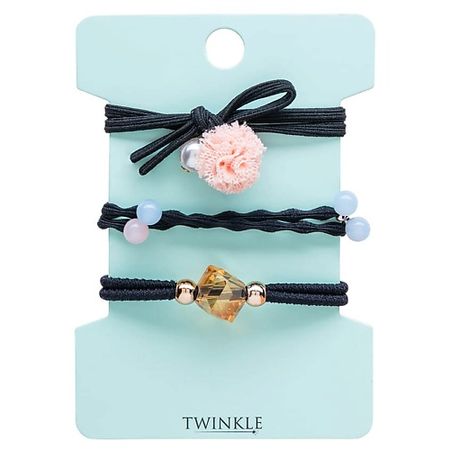 Набор резинок для волос TWINKLE Резинки для волос BLACK FANTASY парфюмерная britney spears парфюмерная circus fantasy