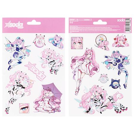 Набор наклеек SODA Chan Наклейки декоративные #softdivalution печатная плата для эндоскопа timukj