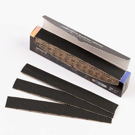 Сменный файл для пилки для ногтей WHITE LINE Сменные файлы для пилок одноразовые 100 грит, Овал одноразовые бамбуковые шпажки для еды zqnycy