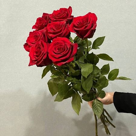 Букет живых цветов АЗАЛИЯ FLOWER PUB Роза красная Эквадор 70 сантиметров,7 штук кабошоны из смолы ywbeads из 20 штук