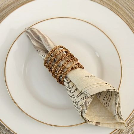 Кольцо для салфеток ARYA HOME COLLECTION Плетеные кольца для салфеток ручной работы Narnia кольца для салфеток tndvee золотые 6 шт