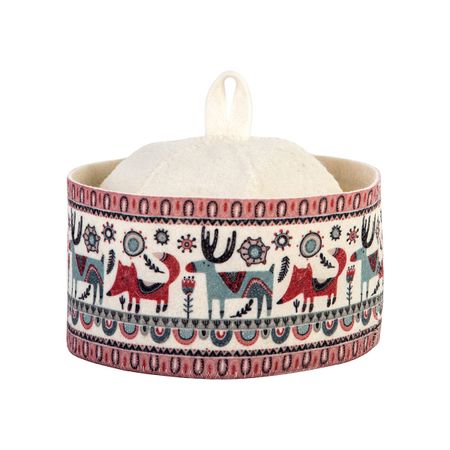 Шапка банная ГлавБаня с принтом 