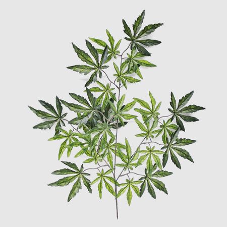 Ветка Конэко-О клёна искусственная зелёная 61 см