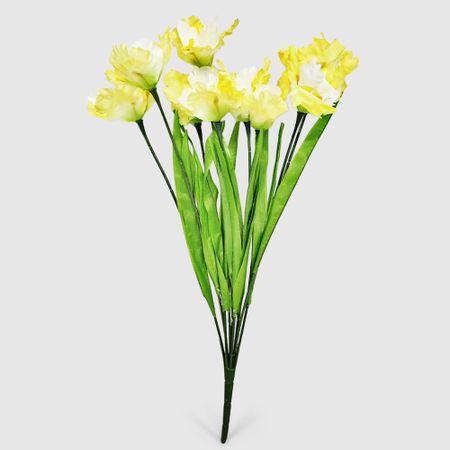 Букет ириса Конэко-О искусственный, жёлтый и белый 52 см букет лилии конэко о искусственный 25 см
