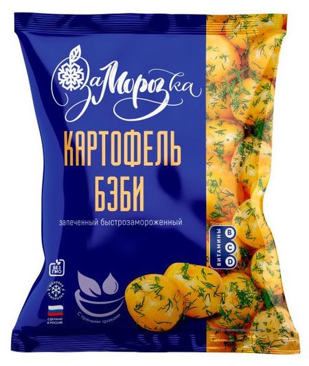 Овощная смесь Картофель Заморозка беби запеченный замороженный, 400 г ы из фетра в пакете с хедером лягушки 11 21136 9