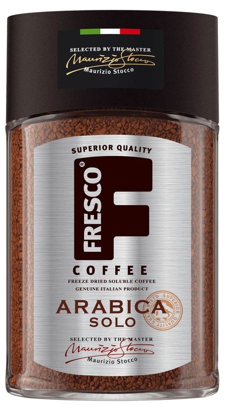 Кофе растворимый Fresco Arabica Solo сублимированный, 100 г