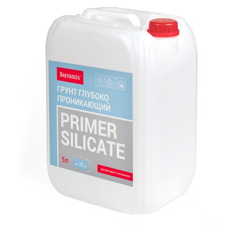 Грунт Bayramix Primer Silicate глубокого проникновения 5 л концентрат 1:1