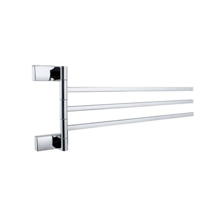 Полотенцедержатель Haiba HB8813 450 мм тройной поворотный на шуруп металл хром (550675)