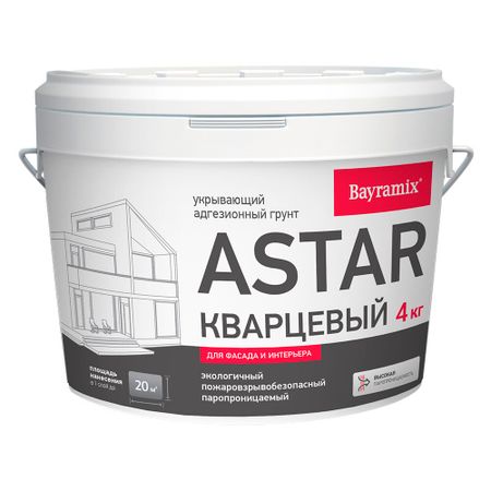 Грунт укрывающий Bayramix Astar Кварцевый B1 4 кг
