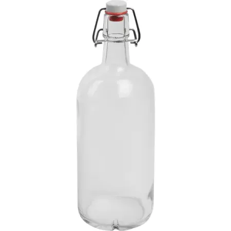 Бутылка с бугельным замком Litva-2 1 л, бесцветный бутылка для биттеров из стекла cocktailgeek 30 мл 50 мл