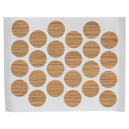 Заглушка самоклеящаяся H3730 ST10 ø20 мм цвет дуб гикори 24 шт.