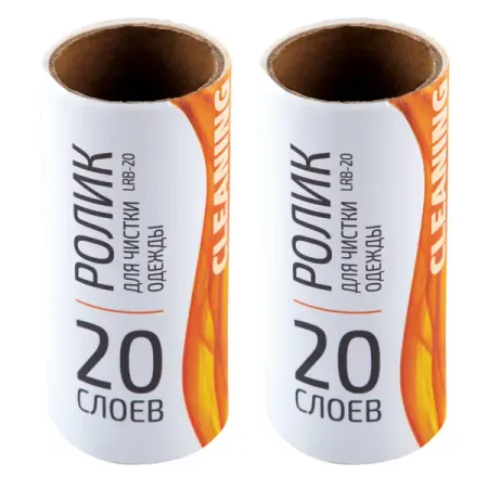 Ролик для чистки одежды Рыжий кот бумага 20 листов 2 шт. липкий ролик для ворса moonbiffy