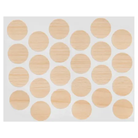 Заглушка самоклеящаяся 2H1277 ST9 ø20 мм цвет акация 24 шт.