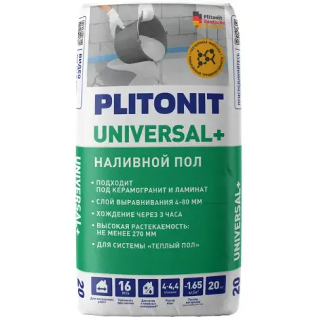 Наливной пол Plitonit Universal 20 кг