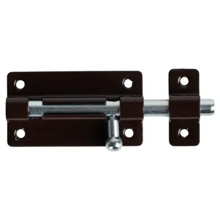 Шпингалетный замок мебельный ЗТ-6 7 см цвет коричневый сейф мебельный aiko t 230 kl 230х310х250мм ключевой замок