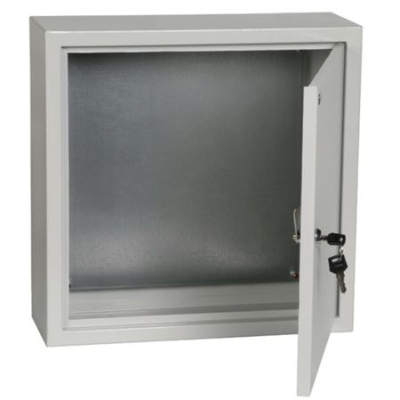 Щит распределительный навесной IEK ЩМП-4.4.1 металлический IP31 400х400х150 мм с монтажной панелью