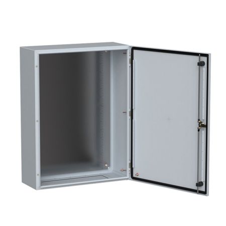 Щит распределительный навесной IEK Titan 5 ЩМП-80.60.25 металлический IP66 800х600х250 мм с монтажной панелью