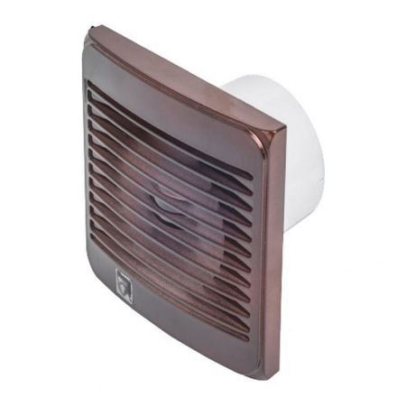 Вентилятор осевой Эвент С с антимоскитной сеткой 157х157 мм d100 мм молочный шоколад