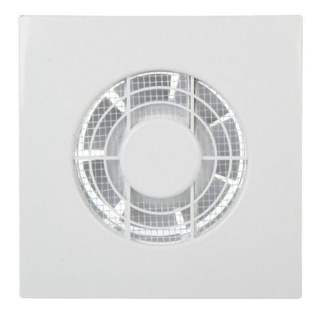 Вентилятор осевой Эвент Зефир с антимоскитной сеткой 157х157 мм d100 мм белый