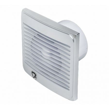 Вентилятор осевой Эвент С с антимоскитной сеткой 157х157 мм d100 мм хром