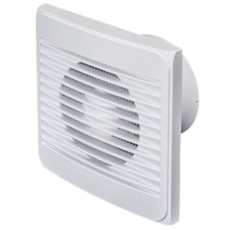 Вентилятор осевой Эвент С с антимоскитной сеткой 157х157 мм d100 мм белый