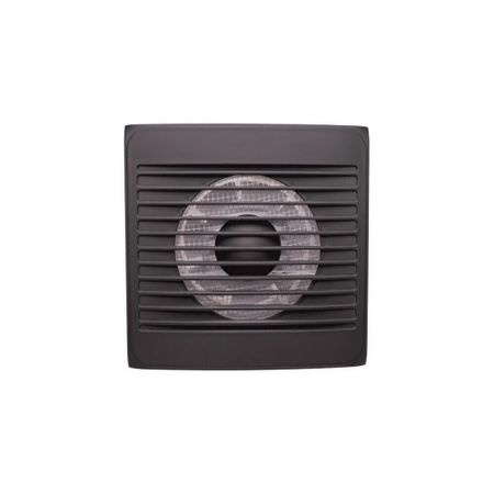Вентилятор осевой Эвент С с антимоскитной сеткой 157х157 мм d100 мм карбон
