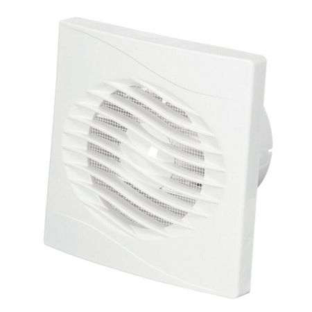 Вентилятор осевой Эвент Волна с обратным клапаном с антимоскитной сеткой 205х205 мм d150 мм белый