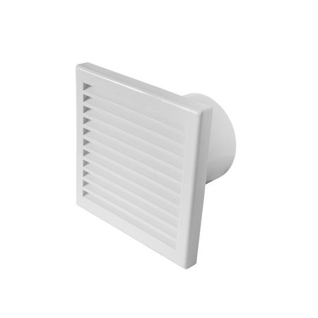 Вентилятор осевой Эвент В с антимоскитной сеткой 160х160 мм d125 мм белый