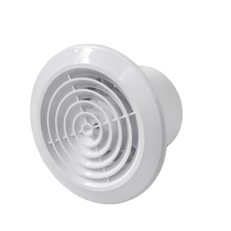 Вентилятор осевой Эвент КС с антимоскитной сеткой 195х195 мм d150 мм белый