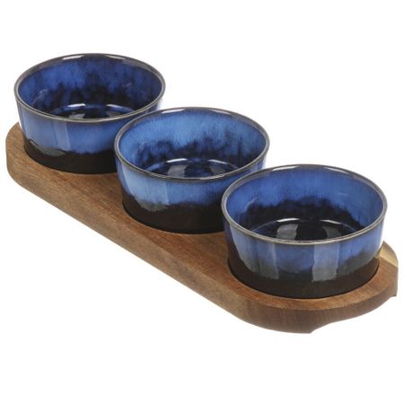 Менажницы Apollo Breeze с подставкой, синий, 3 шт