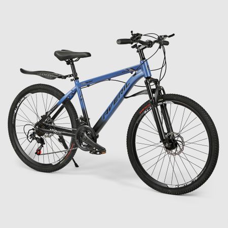 Велосипед городской/горный Kamarte 26 дюймов 21 скорость алюминий голубой