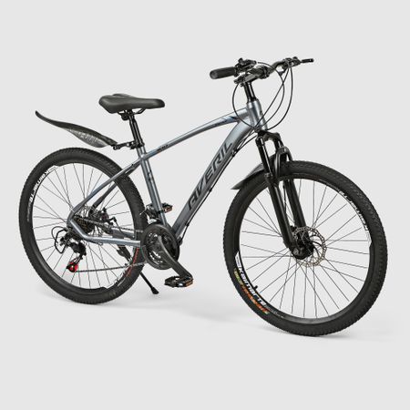 Велосипед городской/горный Kamarte 26 дюймов 21 скорость алюминий серый