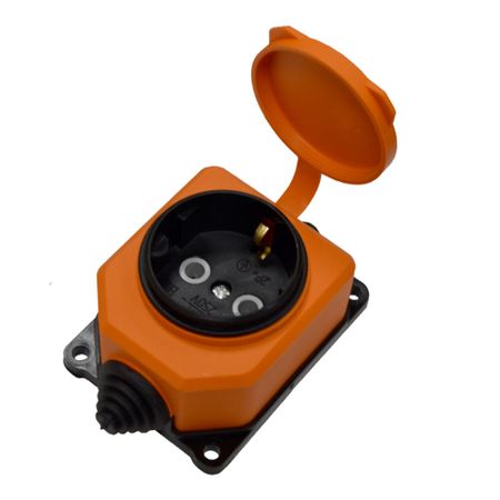 Колодка электрическая 1 розетка UNIVersal 16 А 250 В UNIVersal с заглушкой компакт оранжевая (3037) книга для записей а5 70л кл universal оранжевая инт переплет schiller