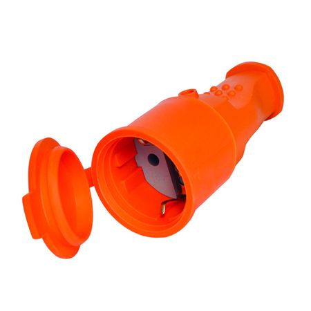 Розетка UNIVersal 16 А 250 В UNIVersal с заглушкой оранжевая (3038) книга для записей а5 70л кл universal оранжевая инт переплет schiller