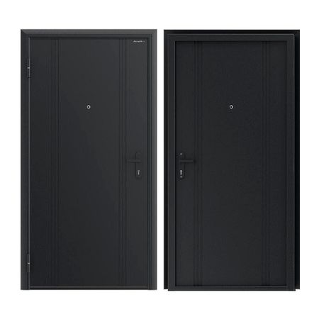 Дверь входная DoorHan Эко левая серый букле - серый букле 880х2050 мм заготовка из дерева на веревке с бусиной ключ 1 шт 15 7 см серый 11 00410 15 2189