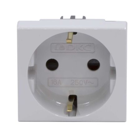 Розетка для кабель-канала DKC Viva серая со шторками 2 модуля (45025DIY)