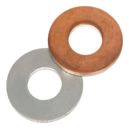 Шайба медно-алюминиевая EKF PROxima ШАМ 17-8,5 (10 шт.) регулировочная прокладка erikc b21 b23 b24 b27 прокладка регулировки форсунок common rail шайба прокладки для форсунок denso