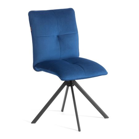Стул обеденный TC Sweet поворотный механизм 360, велюр, Blue (синий)