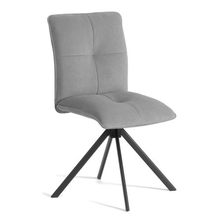 Стул обеденный TC Sweet поворотный механизм 360, велюр, серый, 29