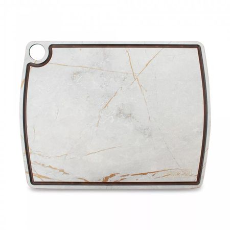 Доска разделочная Composeeat c желобом, 36х28 см, мраморный Грейс, композитный материал