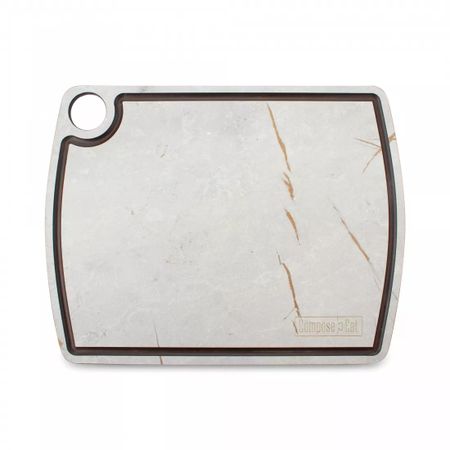 Доска разделочная Composeeat c желобом, 29х22 см, мраморный Грейс, композитный материал