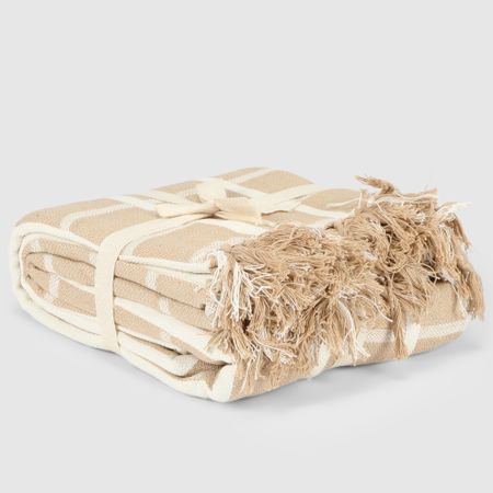 Плед Homelines textiles double бежевый 180х200 см