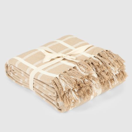 Плед Homelines textiles double бежевый 220х240 см